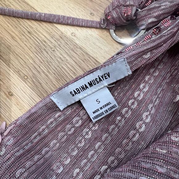 Sabina Musayev Dominique Sequined Evening Gown Size Small - Picture 6 of 7